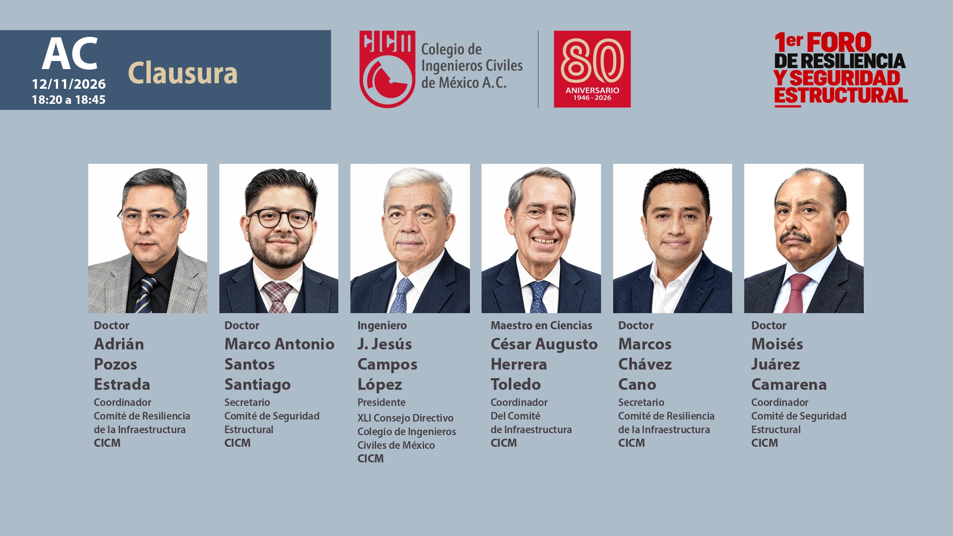 1er. Foro de Resilencia y Seguridad Estructural